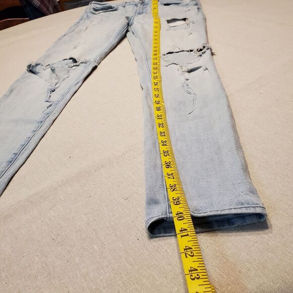 PacSun Stacked Skinny Ripped Distressed Faded Denim Jeans Size 30x30 - Picture 3 of 12